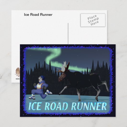 Carte Postale Coucou terrestre de glace (Devant / Derrière)