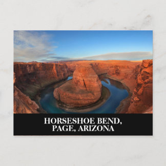 Carte Postale Coude du fer à cheval à Page, Arizona sud-ouest de
