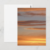 Carte postale Coude soleil orange (Devant / Derrière)