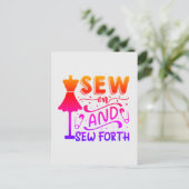 Carte Postale Coudre et coudre (Debout devant)