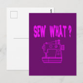 Carte Postale Coudre quoi ? (Devant / Derrière)