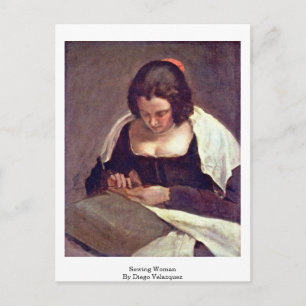Carte Postale Coudre Une Femme Par Diego Velazquez