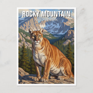 Carte Postale Cougar in Rocky Mountain National Park Voyage