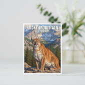 Carte Postale Cougar in Rocky Mountain National Park Voyage (Debout devant)