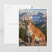 Carte Postale Cougar in Rocky Mountain National Park Voyage (Devant / Derrière)