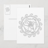 Carte postale couleur adulte Sea Life (Devant / Derrière)