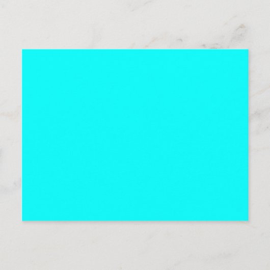 Carte Postale couleur aqua / cyan (Devant)