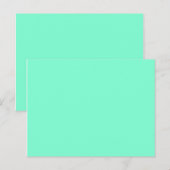 Carte Postale couleur aquamarine (Devant / Derrière)