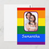 Carte Postale Couleur arc-en-ciel (Devant / Derrière)