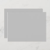 Carte Postale couleur argent (Devant / Derrière)