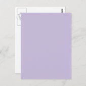 Carte Postale Couleur Arrière - plan - Lilac (Devant / Derrière)