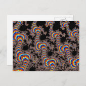 Carte Postale Couleur - Art fractal (Devant / Derrière)