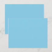 Carte Postale couleur bleu (Devant / Derrière)