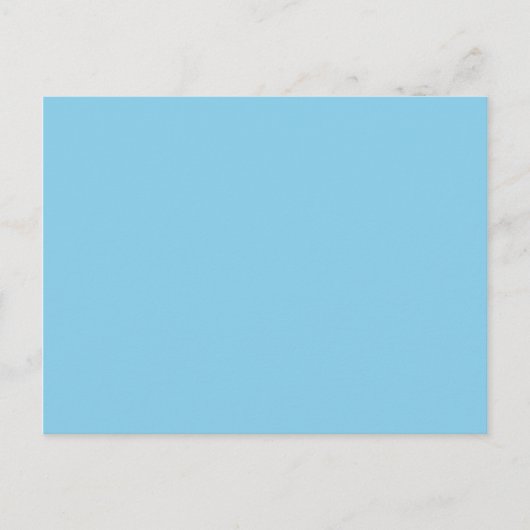 Carte Postale couleur bleu (Devant)