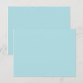 Carte Postale couleur bleu (Devant / Derrière)