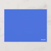 Carte Postale couleur bleu (Dos)