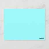 Carte Postale couleur bleu (Dos)