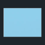 Carte Postale couleur bleu bébé<br><div class="desc">couleur bleu bébé 89CFF0</div>