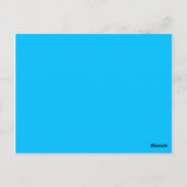 Carte Postale couleur bleu ciel profond (Dos)