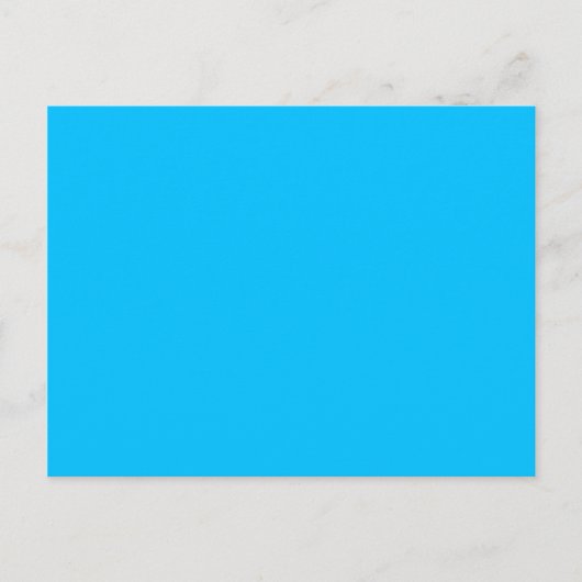 Carte Postale couleur bleu ciel profond (Devant)