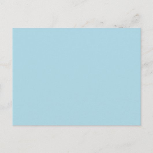 Carte Postale couleur bleu clair (Devant)