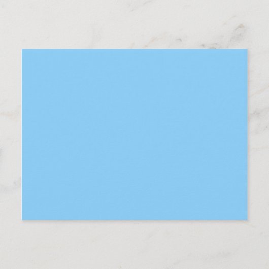 Carte Postale couleur bleu clair (Devant)