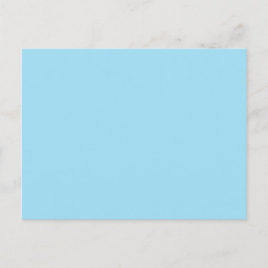 Carte Postale Couleur bleu clair 1 (Devant)