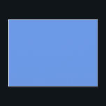 Carte Postale couleur bleu fleur<br><div class="desc">couleur cornflower bleu 6495ED</div>