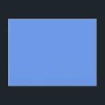 Carte Postale couleur bleu fleur<br><div class="desc">couleur cornflower bleu 6495ED</div>