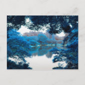 Carte Postale Couleur bleue affectée cool, nature unique, lac (Devant)