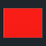 Carte Postale couleur bonbon pomme rouge<br><div class="desc">couleur bonbon pomme rouge FF0800</div>