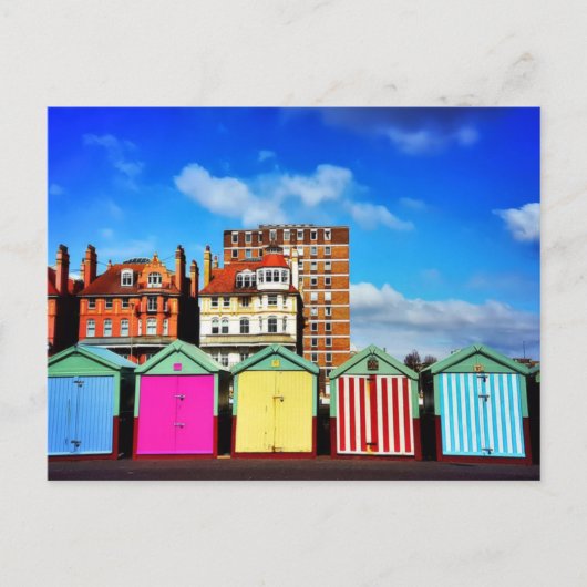 Carte Postale Couleur - Brighton Beach Huts (Devant)