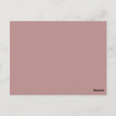 Carte Postale couleur brun rosé (Dos)