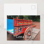Carte postale couleur Costa Rica Oxcart (Devant / Derrière)