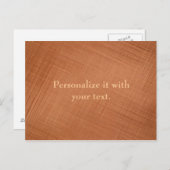 Carte Postale Couleur cuivre (Devant / Derrière)