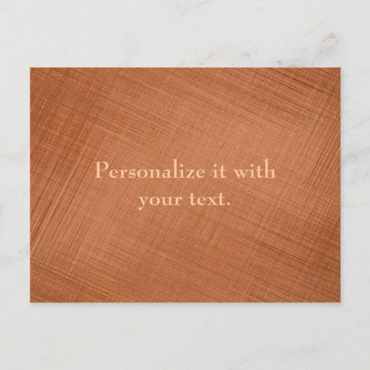 Carte Postale Couleur cuivre (Devant)