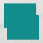 Carte Postale couleur cyan foncé (Devant / Derrière)