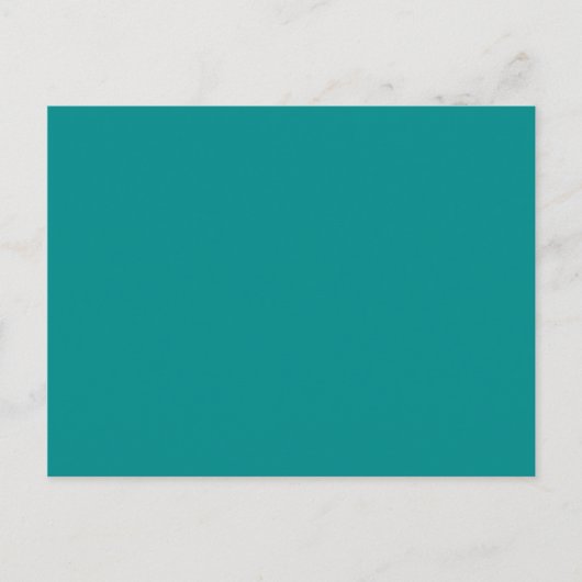 Carte Postale couleur cyan foncé (Devant)
