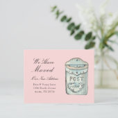 Carte Postale Couleur d'aquarelle de boîte aux lettres Nouvelle (Debout devant)