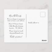 Carte Postale Couleur d'aquarelle de boîte aux lettres Nouvelle (Dos)