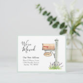 Carte Postale Couleur d'aquarelle de boîte aux lettres Nouvelle  (Debout devant)