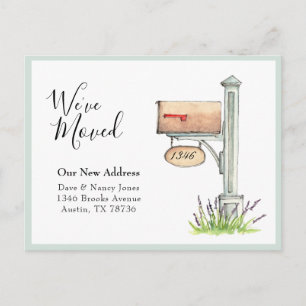 Carte Postale Couleur d'aquarelle de boîte aux lettres Nouvelle 