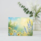 Carte Postale Couleur d'aquarelle de la baie de soleil (Debout devant)