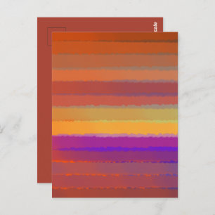 Carte Postale Couleur D'Aquarelle Salée Du lever De Soleil Gliss