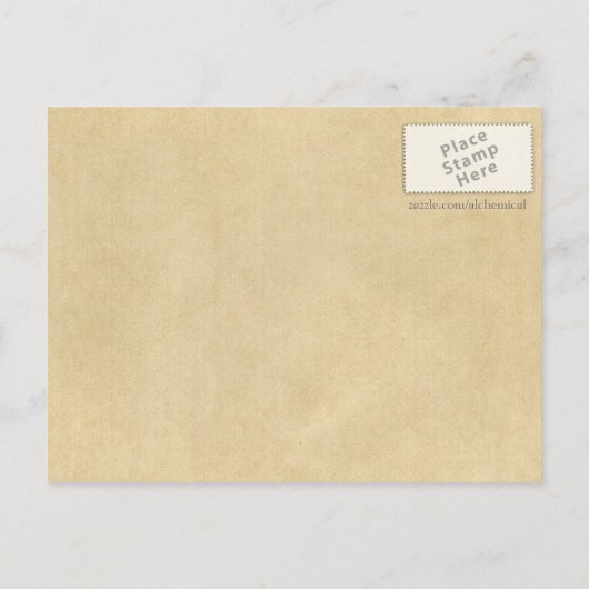 Carte Postale Couleur de dragon Python alchimie (Dos)