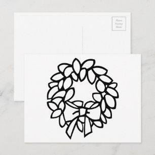 Carte Postale Couleur de la couronne avec cordon