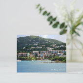 Carte Postale Couleur de l'île personnalisée (Debout devant)