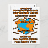 CARTE POSTALE...Couleur de l'orange du monde...RSD (Devant / Derrière)