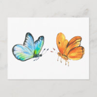 Couleur de soleil et papillons océaniques