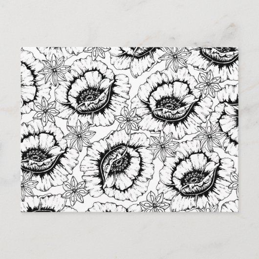 Carte Postale Couleur de vos propres fleurs d'anémones (Devant)